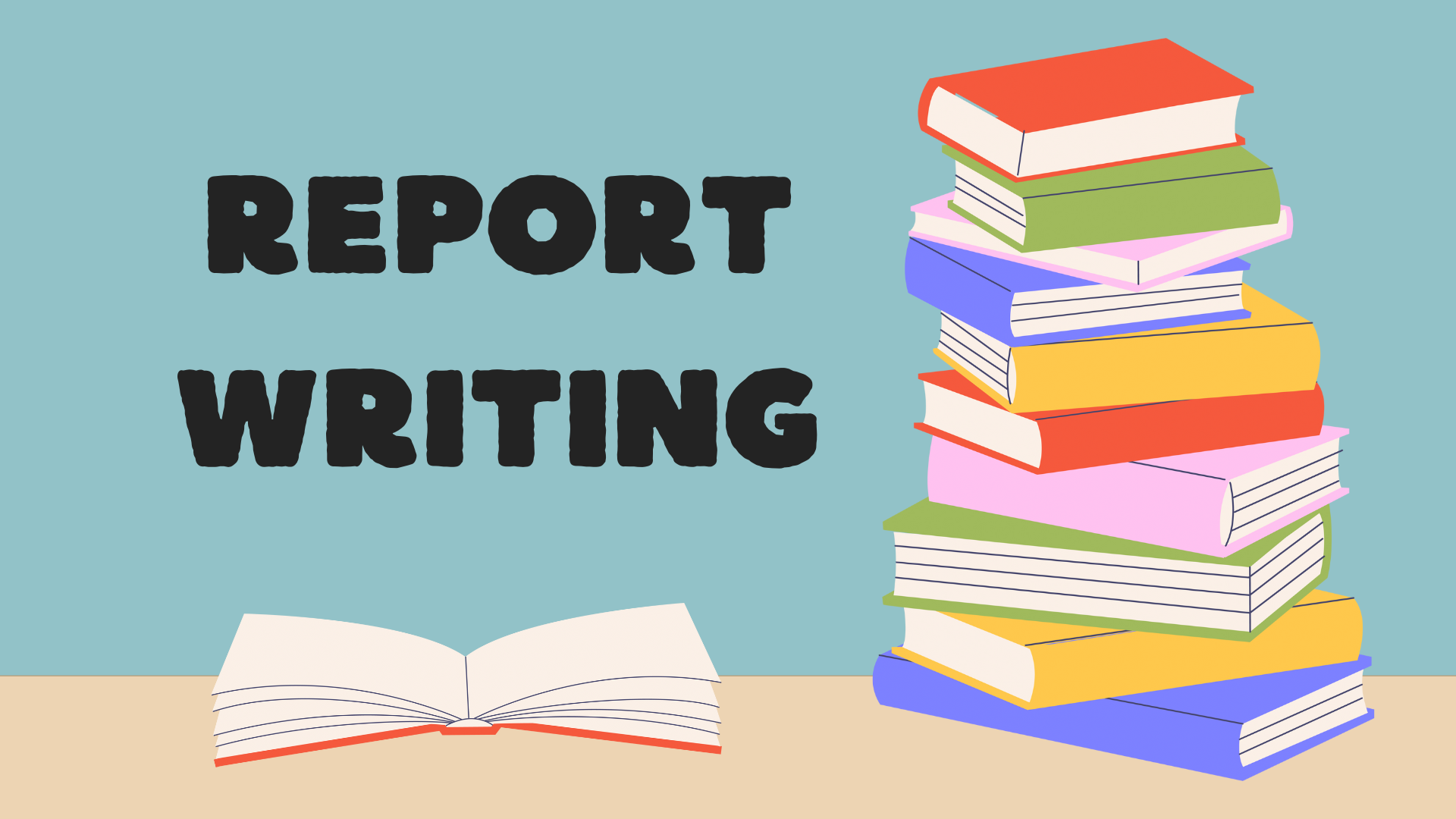 Illustration of report writing